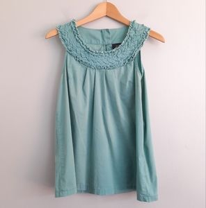 Mossimo Teal High Neck Sleeveless Top